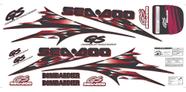Kit Adesivo Compatível Jet Ski Sea-Doo GS 00 Pro Vermelho