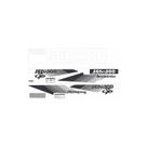 Kit Adesivo Compatível Jet Ski Seadoo SP92 Preto/Branco