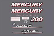 Kit Adesivo Compatível Mercury Optimax 200HP 11un
