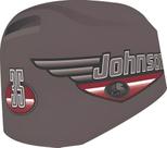 Kit Adesivo Compatível Motor de Popa Johnson 35HP 99