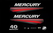 Kit Adesivo Compatível Motor Mercury 40HP Modelo Novo Kit Adesivo Compatível Motor Mercury 40HP Modelo Novo