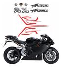 Kit Adesivo Compatível Mv Agusta F4 2014 Preta Completo 013