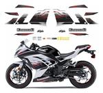 Kit Adesivo Compatível Ninja 300 Branco Edicao Especial Nbr