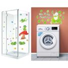 Kit Adesivo Decorativo Sapão Sorriso + Sapo Cogumelo Casal