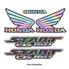 Kit Adesivo Emblema Asa Honda Start 160 Holográfico