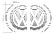 Kit Adesivo Emblema Faixa Vw Caminhão Constellation Cm201 Volkswagen Constellation