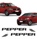 Kit Adesivo Emblema Lateral Pepper Up Saveiro Carro Black Kit Adesivo Emblema Lateral Pepper Up Saveiro Carro Black