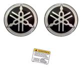 Kit Adesivo Emblema Resinado 50mm Compatível XJ6
