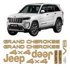 Kit Adesivo Emblema Resinado Jeep Grand Cherokee V8 Ouro 02