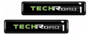 Kit Adesivo Emblemas Lateral Coluna Duster Techroad Resinado
