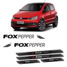 Kit Adesivo Faixa Fox Pepper 15/18 + Soleira Protetora Preto Kit Adesivo Faixa Fox Pepper 15/18 + Soleira Protetora Preto