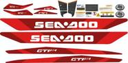Kit Adesivo Faixa Jet Ski Seadoo Gti 130 Se 2019 Vermelho
