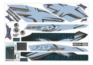 Kit Adesivo Faixa Jet Ski Seadoo Rxt 255 2008 Azul Bebê