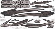 Kit Adesivo Faixa Jet Ski Seadoo Xp 00 Cinza