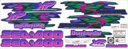 Kit Adesivo Faixa Jet Ski Seadoo Xp 97/98 Azul