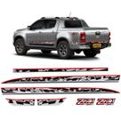 Kit Adesivo Faixa Lateral Compatível Chevrolet S10 Z71 2022