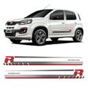 Kit Adesivo Faixa Lateral Fiat Uno Sporting 2017/ Mod Original