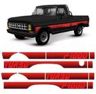 Kit Adesivo Faixa Lateral Ford F1000 Turbo Cs Vermelho