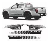 Kit Adesivo Faixa Lateral Frontier Attack 2025 Preto