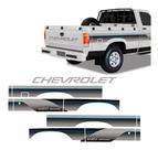 Kit Adesivo Faixa Lateral Traseira Chevrolet D20 Cs A / G