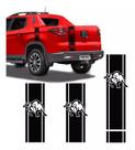 Kit Adesivo Faixa Lateral Traseiro Caçamba Fiat Toro Preto