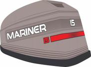 Kit Adesivo Faixa Motor De Popa Mariner 15 Hp