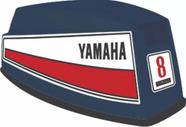 Kit Adesivo Faixa Motor De Popa Yamaha Hp 8a 72 A 80