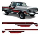 Kit Adesivo Ford F1000 Faixa Lateral 87 88 89 90 Vermelho