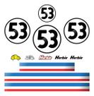 Kit Adesivo Herbie 53 Compatível Fusca e New Beetle