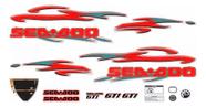 Kit Adesivo Jet Ski Para Sea Doo Gti 720 2005 Vermelho Kit Adesivo Jet Ski Para Sea Doo Gti 720 2005 Vermelho