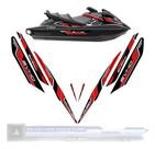 Kit Adesivo Jet Ski Yamaha Fx (2012-2018) Preto-vermelho