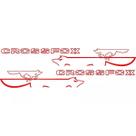 Kit Adesivo Lateral Raposa Crossfox 2005 2006 07 08 Vermelho Kit Adesivo Lateral Raposa Crossfox 2005 2006 07 08 Vermelho