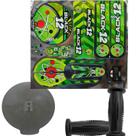 Kit Adesivo Manopla e Placa Para Bicicleta do Aro 12 Nathor