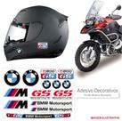 Kit adesivo moto capacete bmw r 1200 gs resinado branco