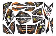 Kit Adesivo Moto Cross Trilha Ktm 2010 0,20mm Lm004