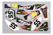 Kit Adesivo Moto Cross Trilha Ktm Exc 2005 0,60mm 3m Mt031