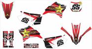Kit Adesivo Moto Cross Trilha Ttr 230 Vermelho Lm195