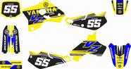 Kit Adesivo Moto Cross Trilha Yz 80 1993/2001 Amarelo Lm224