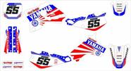Kit Adesivo Moto Cross Trilha Yz 80 1993/2001 Tricolor Lm229