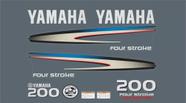 Kit Adesivo Motor Yamaha 200 Hp 4 Tempos