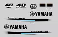 Kit Adesivo Para Motor De Popa Yamaha 40 Hp 4 Tempos - Preto Kit Adesivo Para Motor De Popa Yamaha 40 Hp 4 Tempos - Preto