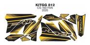 Kit Adesivo Personalizado Cg160 Fan 2020 Amarelo Premium