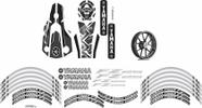 Kit Adesivo Protetor E Friso Yamaha Fazer Fz25 Personalizado