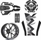 Kit Adesivo Protetor E Friso Yamaha Fazer Fz25 Preto Branco Kit Adesivo Protetor E Friso Yamaha Fazer Fz25 Preto Branco