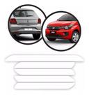 Kit Adesivo Protetor Parachoque Bumper Resinado Branco