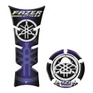 kit Adesivo Protetor Tanque E Bocal Moto Yamaha Fazer 250 azul