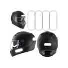 Kit Adesivo Refletivo Capacete Moto Bicicleta Skate - Branco