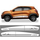 Kit Adesivo Renault Kwid Faixa Lateral Porta 2017/2022 Kwd14 BRANCO