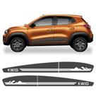 Kit Adesivo Renault Kwid Faixa Lateral Porta 2017/2022 Kwd14 CINZA CHUMBO