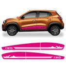 Kit Adesivo Renault Kwid Faixa Lateral Porta 2017/2022 Kwd14 ROSA